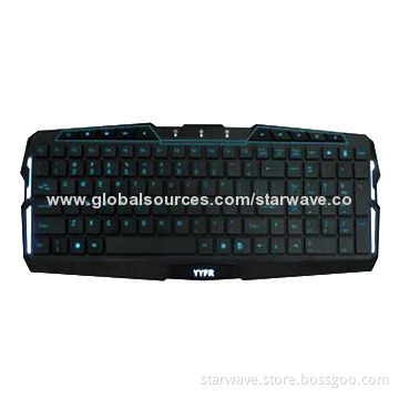 Game Keyboard, USB Interface, Multimedia Hotkeys